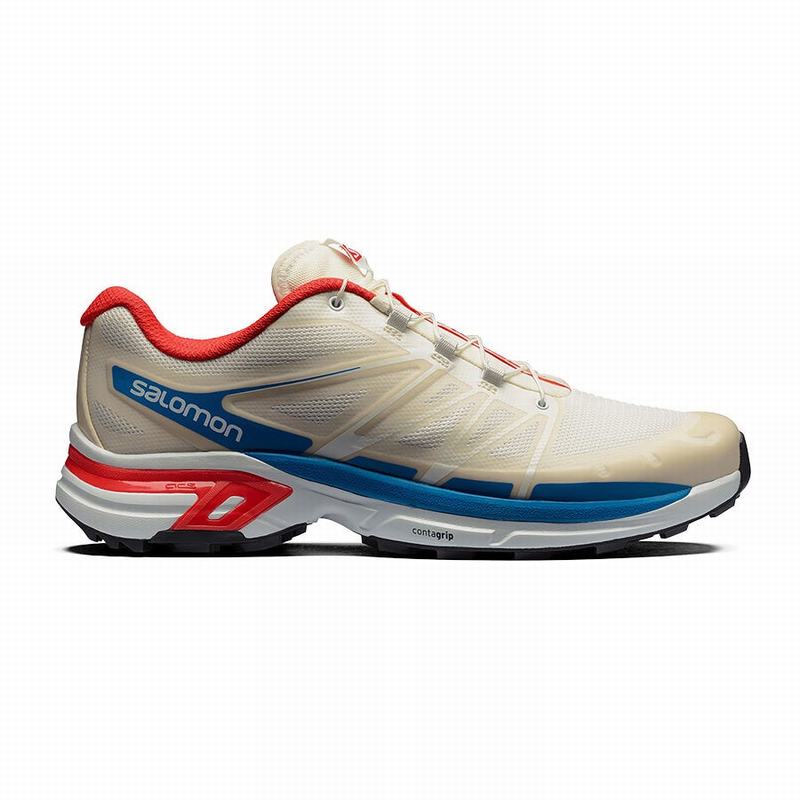 Salomon XT-WINGS 2 Zapatillas Trail Running Hombre - Beige / Rojas - Colombia (38609-INYG)